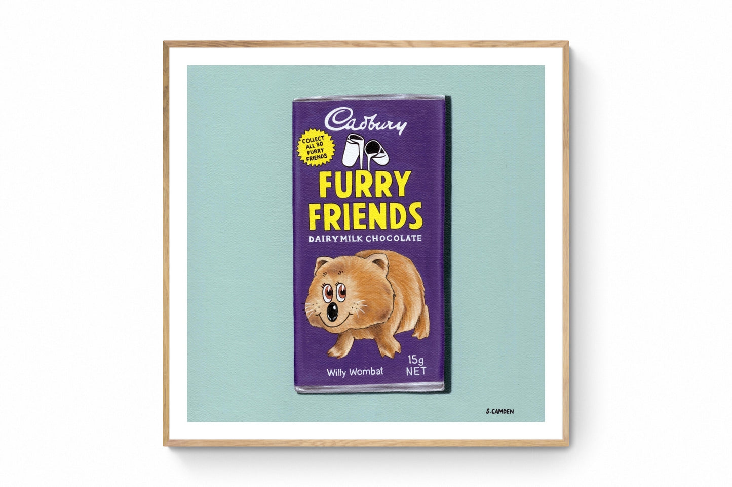Vintage Furry Friends - Willy Wombat (c.1975) Limited Ed. Fine Art Print