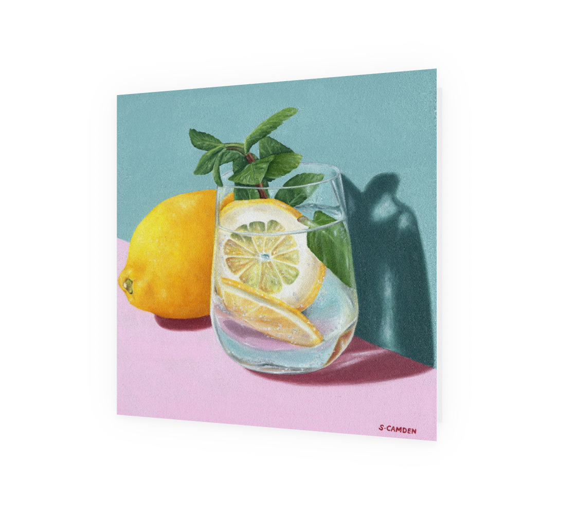 Lemon & Cocktail Greeting Card
