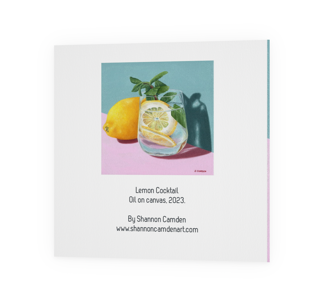 Lemon & Cocktail Greeting Card