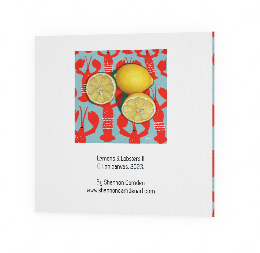 Lemons & Lobsters II Greeting Card