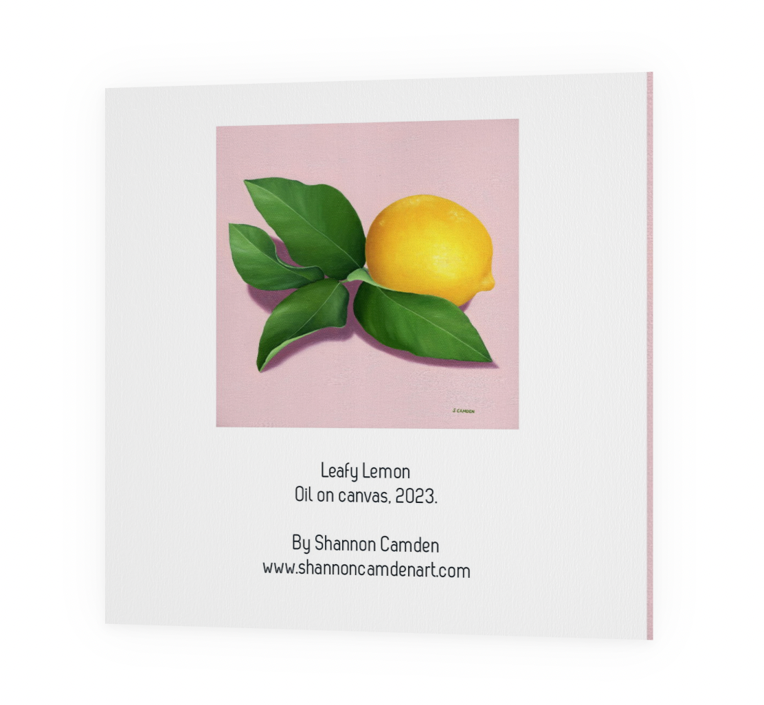 Leafy Lemon Greeting Card