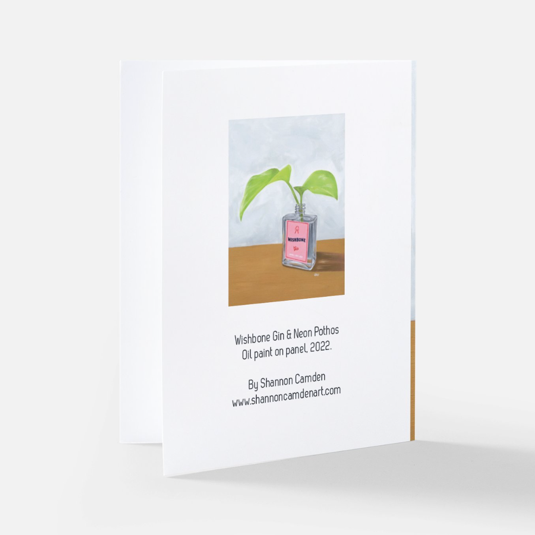 Wishbone Gin & Neon Pothos Greeting Card