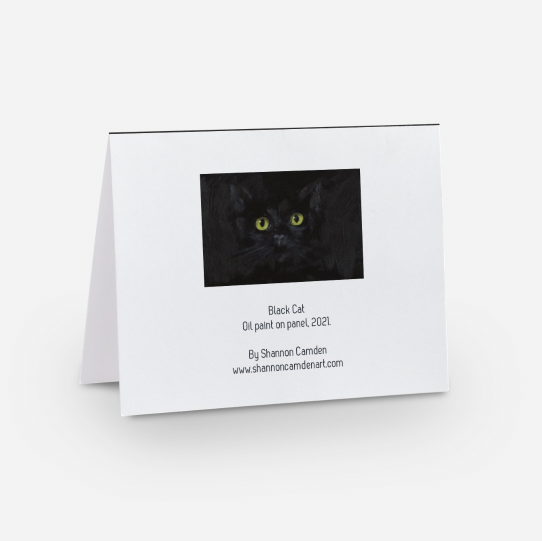 Black Cat Greeting Card