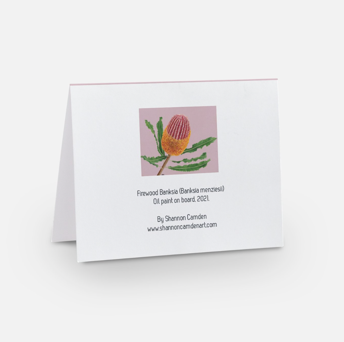Firewood Banksia Greeting Card
