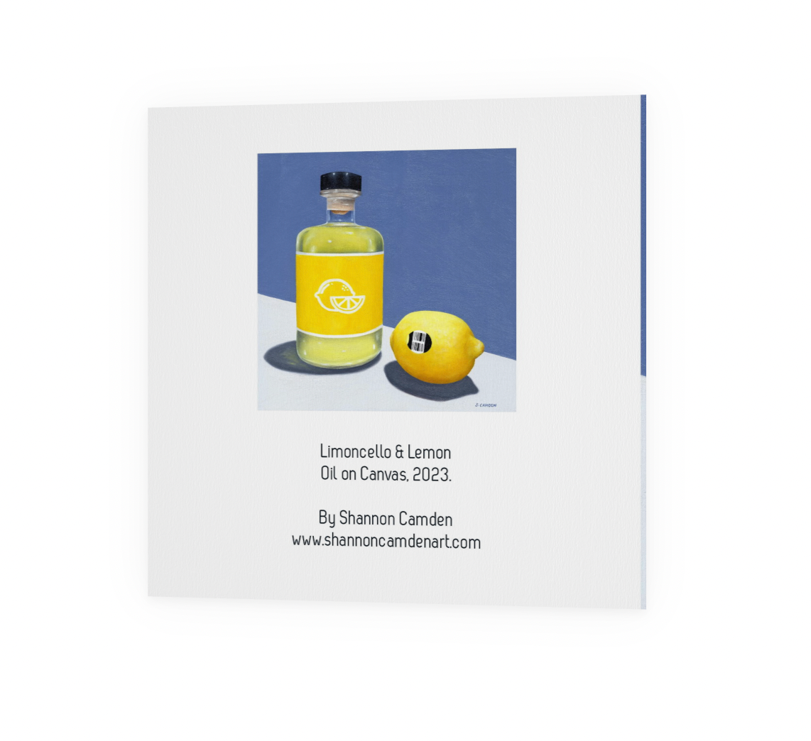 Limoncello & Lemon Greeting Card