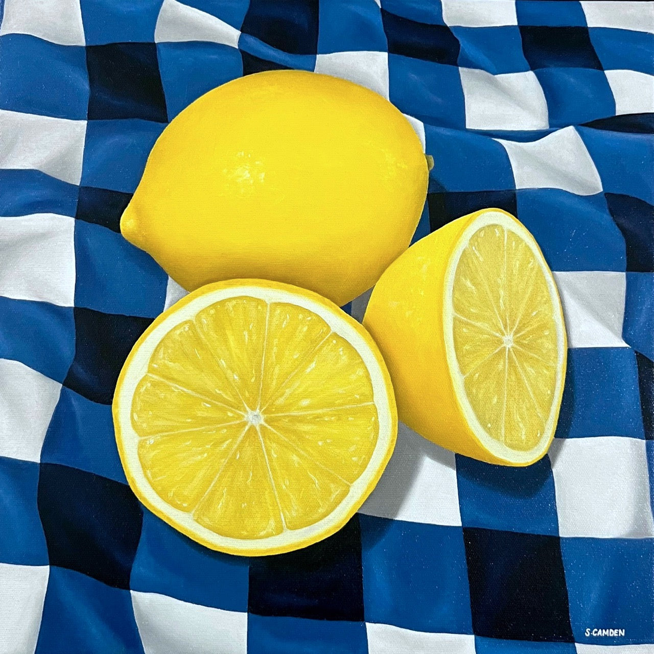 Lemons & Blue Gingham III