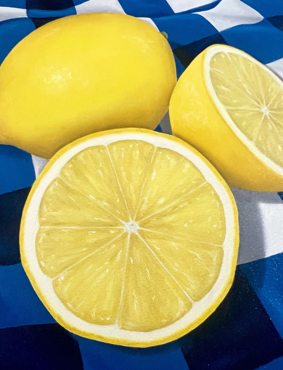 Lemons & Blue Gingham III