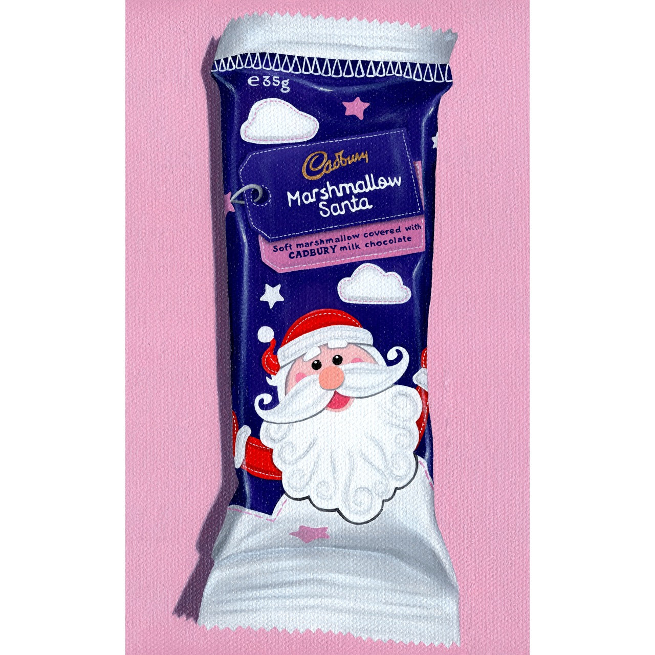 Marshmallow Santa Gift Tags