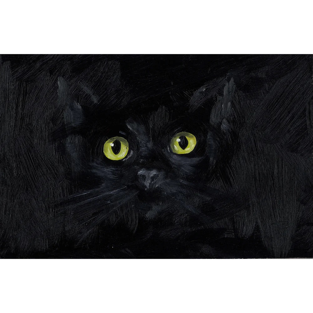 Black Cat Greeting Card