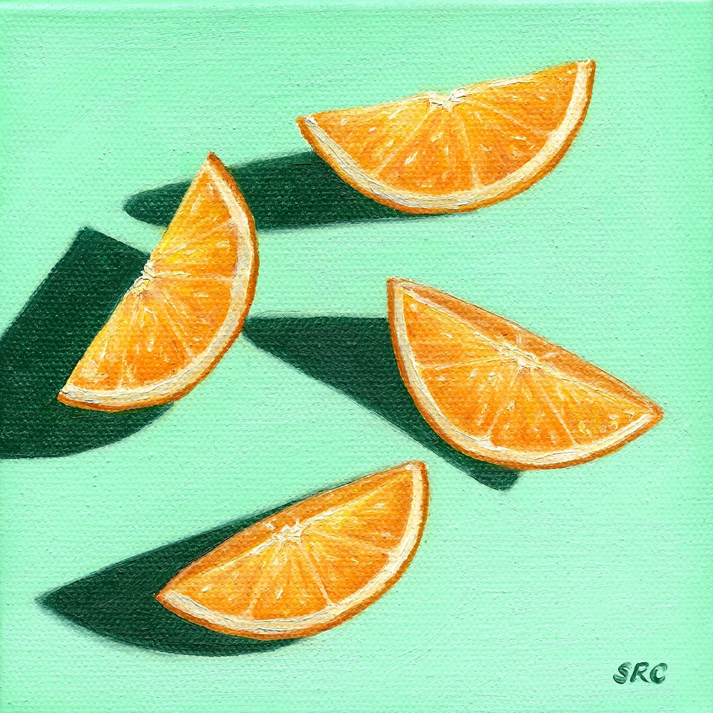 Orange Wedges Magnet