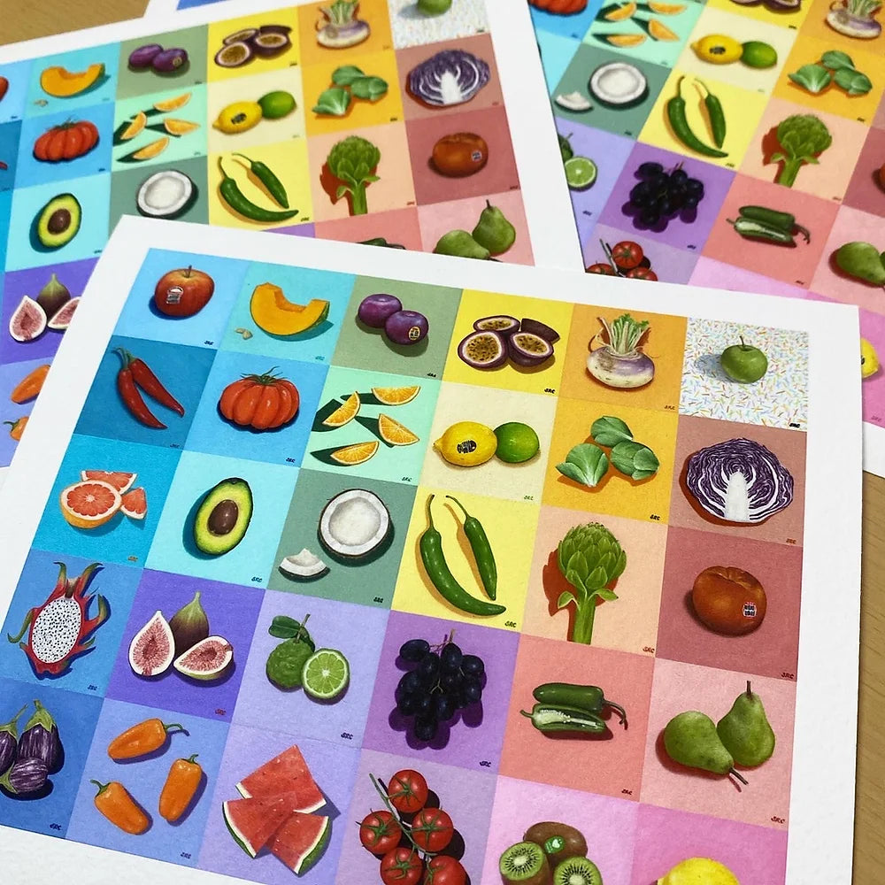 30 Days of Fruit & Vege Fine Art Print