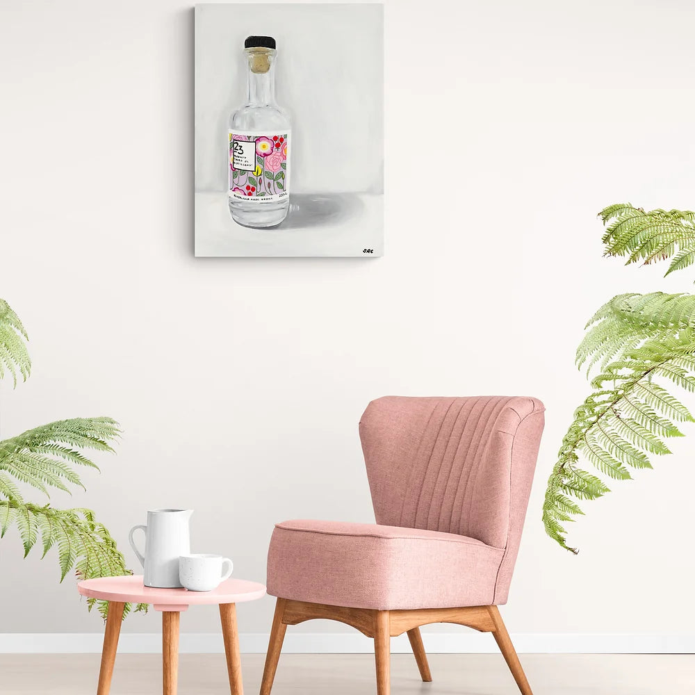 Riverland Rose Vodka Bottle Fine Art Print