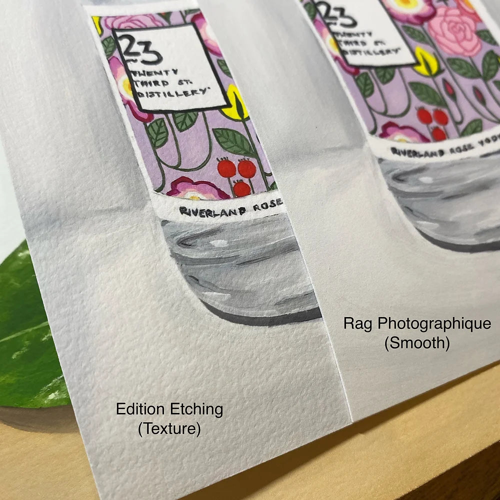 Riverland Rose Vodka Bottle Fine Art Print