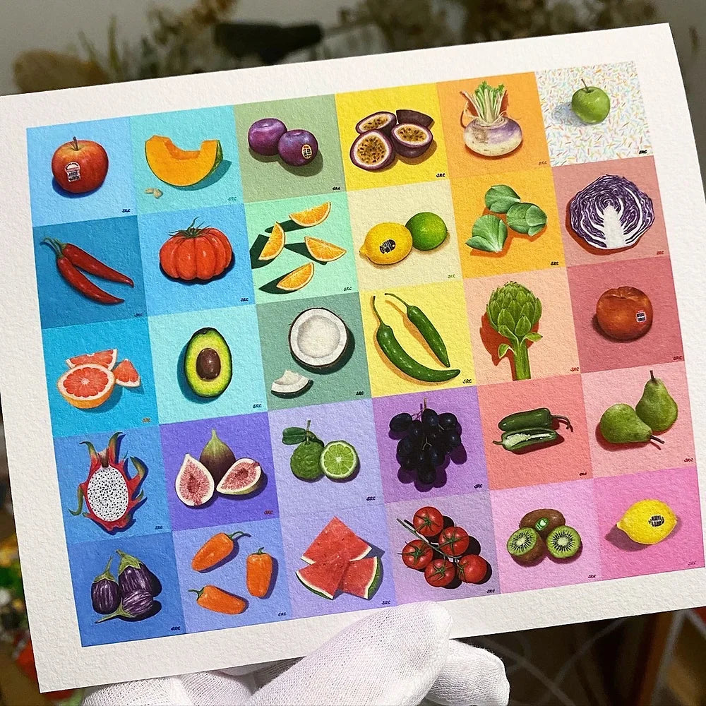 30 Days of Fruit & Vege Fine Art Print