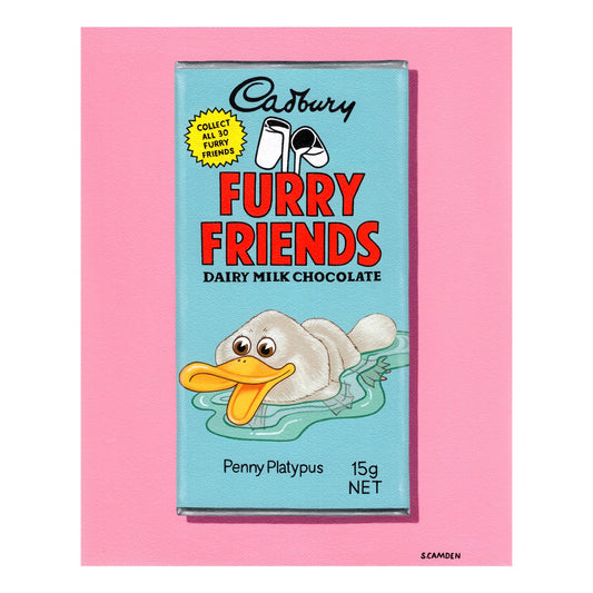 Vintage Furry Friends - Penny Platypus II Limited Ed. Fine Art Print