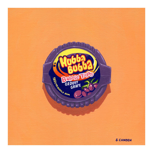 Hubba Bubba - Grape Tape Limited Ed. Fine Art Print