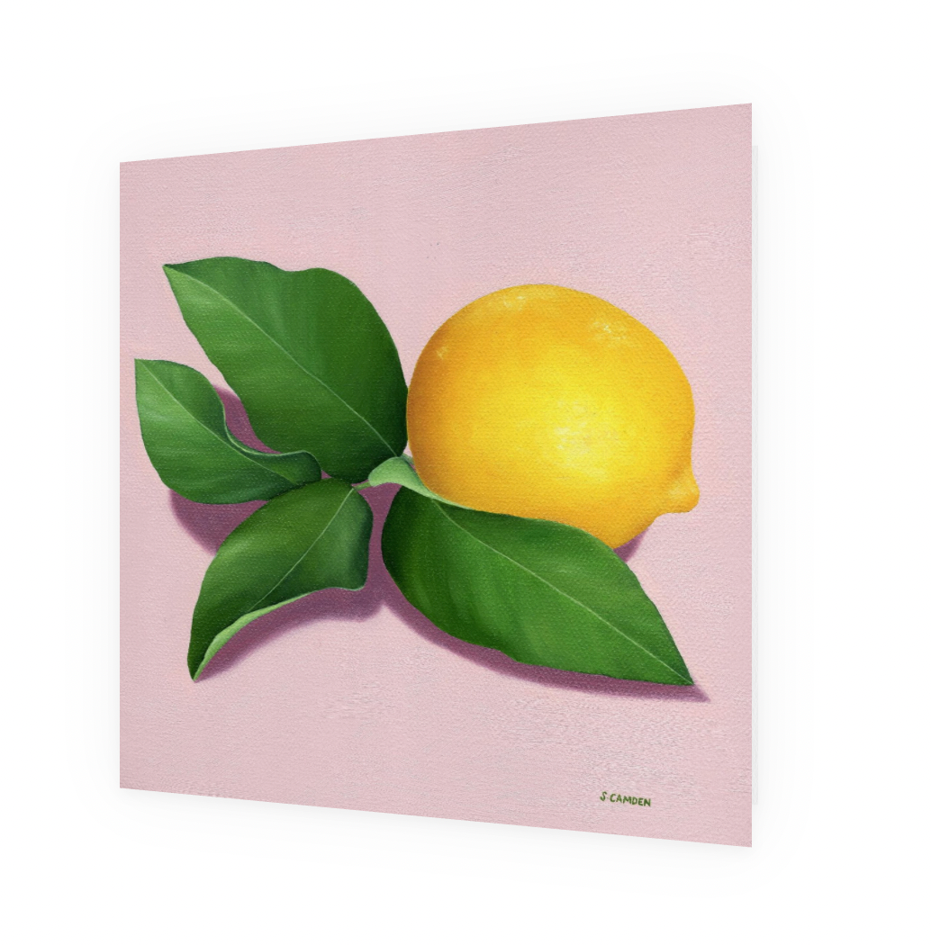 Leafy Lemon Greeting Card
