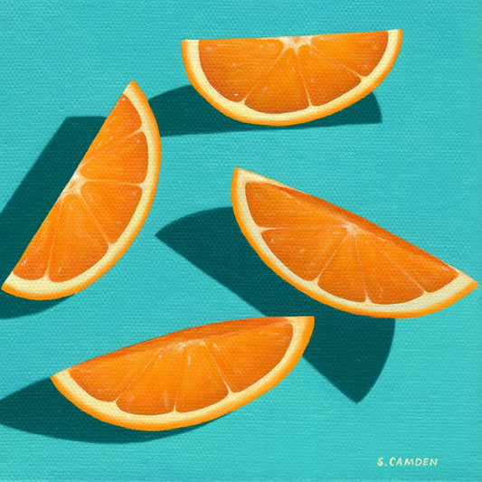 Orange Wedges Magnet