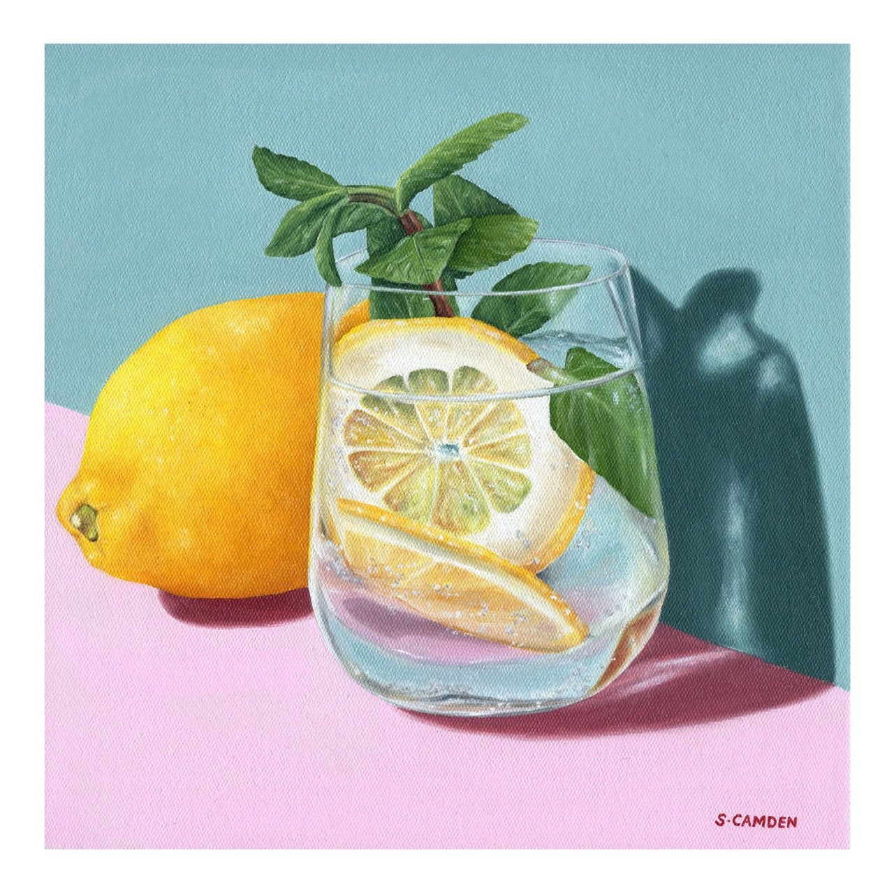 Lemon & Cocktail Mini Print