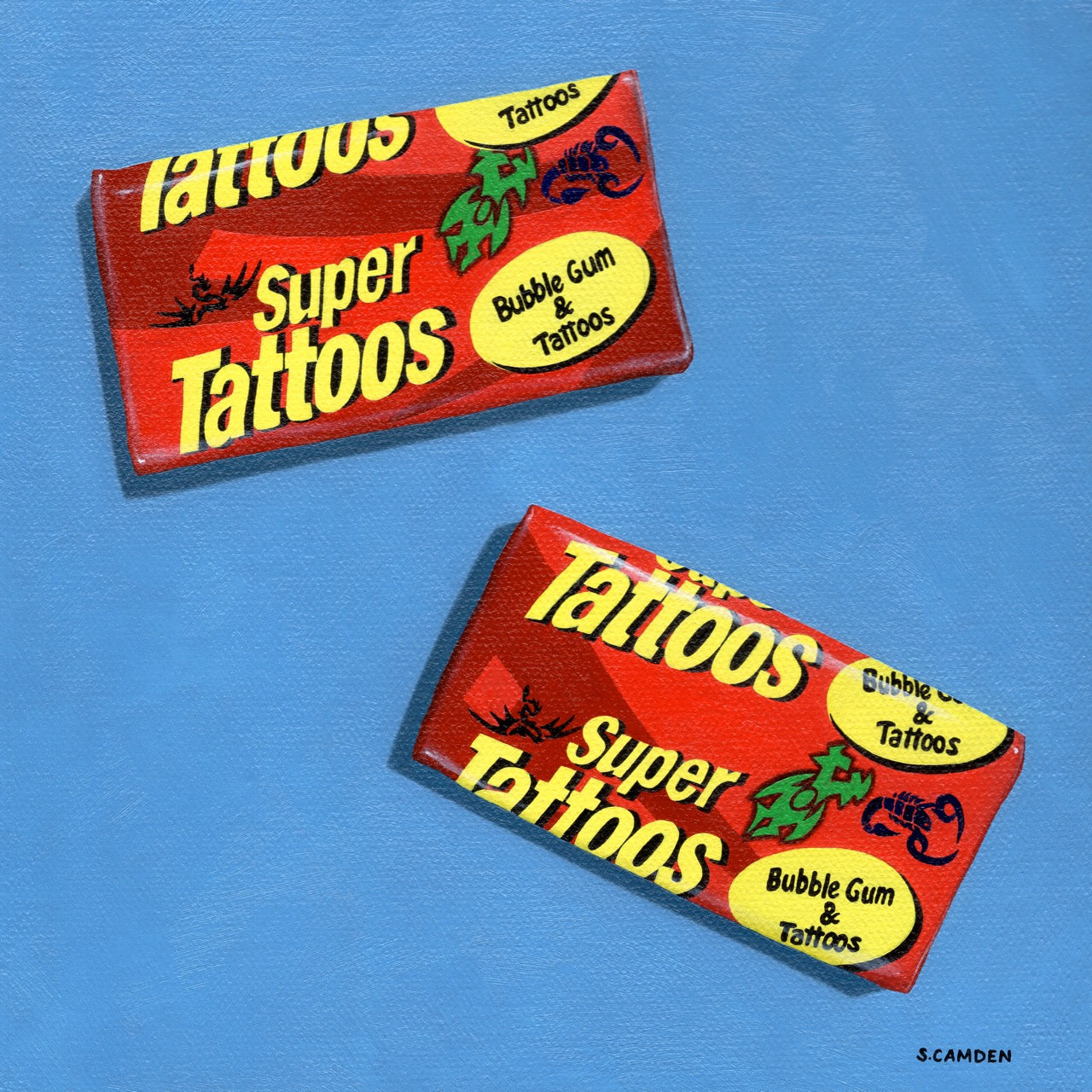 Super Tattoos Bubble Gum