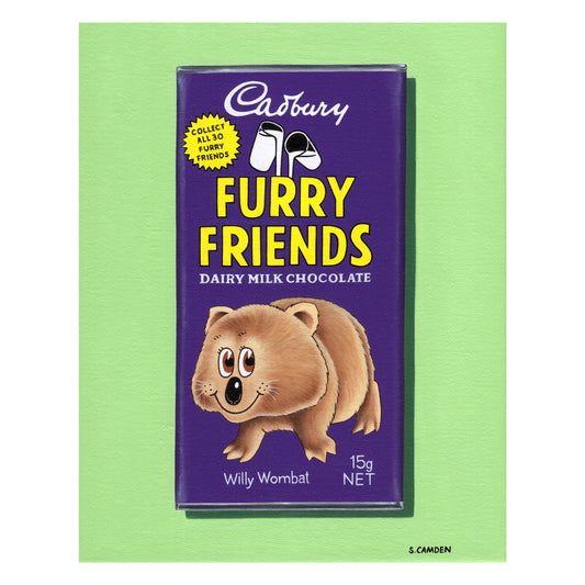 Vintage Furry Friends - Willy Wombat II Limited Ed. Fine Art Print
