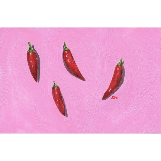 Pink Chillies Magnet