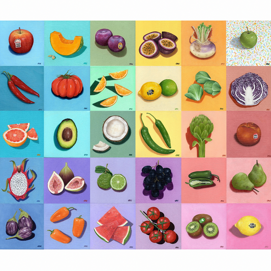 30 Days of Fruit & Vege Fine Art Print