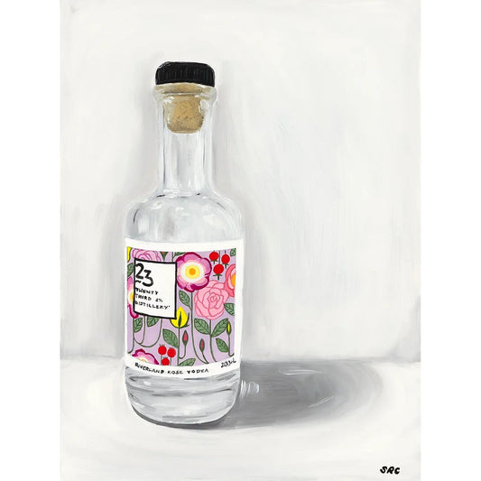 Riverland Rose Vodka Bottle Fine Art Print